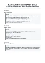 Nasm Personal Training&NewLine;Certification Updated Actual Exam&NewLine;Questions And Correct Answers