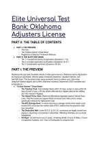 2026&sol;2027 S-Tier Oklahoma Adjusters License Exam Prep &vert;  Elite Test Bank Questions&comma; Statutory Axioms & OID Matrices