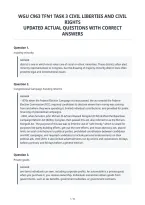 Wgu C963 Tfn1 Task 3 Civil Liberties And Civil&NewLine;Rights&NewLine;Updated Actual Exam Questions And Correct&NewLine;Answers