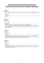 Nasm Personal Training&NewLine;Certification Updated Actual&NewLine;Questions With Correct Answers