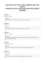 Wgu C963 Tfn1 Task 3 Civil Liberties And Civil&NewLine;Rights&NewLine;Latest Actual Exam With Verified Questions &&NewLine;Correct Answers