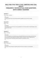 Wgu C963 Tfn1 Task 3 Civil Liberties And Civil&NewLine;Rights&NewLine;Complete Question Set With Verified&NewLine;Solutions Graded A&plus;