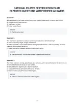 National Pilates Certification Exam&NewLine;Expected Questions With Verified Answers
