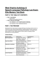2026&sol;2027 West Virginia Audiology & Speech-Language Pathology Law Exam&colon; Elite Mastery Test Bank & Legal Practice Guide &lpar;Q&A&rpar;