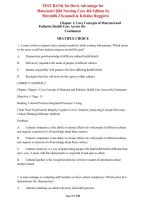 Test Bank for Maternal-Child Nursing Care&comma; 4th Edition by Scannell and Ruggiero