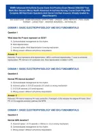 BSMH Advanced Arrhythmia Course Exam And Practice Exam Newest 2026&sol; 2027 Test Bank&vert; Bon Secours Mercy Health Advanced Arrhythmia Nursing Course Exam Prep With Complete 300 Real Exam Questions And Correct Verified Answers&sol; Already Graded A&plus; &lpar;Most Recent&excl;&excl;&rpar;