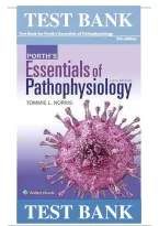 Test Bank For Porth's Essentials of Pathophysiology 5th Edition by Tommie L&period; Norris ISBN 9781975107192 Chapters&lpar;1 to 52&rpar;
