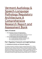 2026&sol;2027 Vermont Audiology & SLP Jurisprudence Exam Prep &vert; Question Elite Test Bank & Study Guide