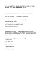 Nur 1290 Midterm Review Questions And Answers 2026&sol;2027 &vert; Nursing Exam Study Guide