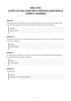 Wgu C952 Latest Actual Exam With Verified Questions & Correct Answers