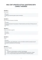 Wgu C847 Updated Actual Questions With Correct Answers