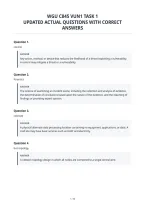 Wgu C845 Vun1 Task 1&NewLine;Tested Questions And Complete Solutions