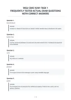 Wgu C845 Vun1 Task 1&NewLine;Complete Question Set With Verified&NewLine;Solutions Graded A&plus;