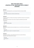 Wgu C843 Kop2 Task 1&NewLine;Updated Actual Exam Questions And Correct&NewLine;Answers&NewLine;