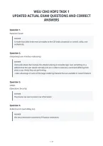Wgu C843 Kop2 Task 1&NewLine;Tested Questions And Complete Solutions