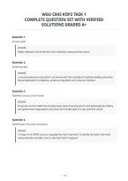 Wgu C843 Kop2 Task 1 Complete Question Set With Verified Solutions Graded 