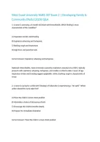 West Coast University NURS 307 Exam 2 &vert; Developing Family & Community &lpar;Peds&rpar; &lpar;2026&rpar; Q&A