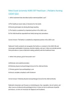 West Coast University NURS 307 Final Exam &vert; Developing Family & Community &lpar;Peds&rpar; &lpar;2026&rpar; Q&A