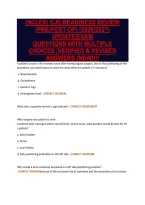 &lpar;Nclex&rpar; Cje Readiness Review&NewLine;&lpar;Pre&sol;Post-Op&rpar; &lpar;2026&sol;2027&rpar;&NewLine;Update&vert;Exam&NewLine;Questions With Multiple&NewLine;Choices &vert;Verified & Revised&NewLine;Answers &lpar;New&rpar;&excl;&excl;&excl;