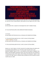 Fundamentals Ii - Exam 1 -&NewLine;Practice Questions &lpar;2026&sol;2027&rpar;&NewLine;Update&vert;Exam&NewLine;Questions With Multiple&NewLine;Choices &vert;Verified & Revised&NewLine;Answers &lpar;New&rpar;&excl;&excl;&excl;