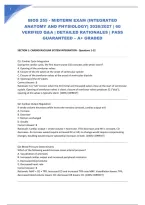 Bios 255 - Midterm Exam &lpar;Integrated Anatomy And Physiology&rpar; 2026&sol;2027 &vert; 60 Verified Q&A &vert; Detailed Rationales &vert; Pass Guaranteed &ndash; A&plus; Graded