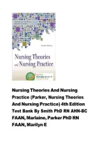 Test Bank For Nursing Theories and Nursing Practice 4th Edition by Marlaine C&period; Smith & Marilyn E&period; Parker ISBN 9780803633124 Chapters&lpar;1 to 31&rpar;