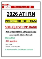 Pass the 2026 ATI RN Predictor Exit Exam with 500&plus; NGN Questions & Case Scenarios &lpar;Updated PDF&rpar;&NewLine;