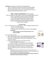 Lectture &plus; Psychological Science textbook summary -  Introduction Psycholog &lpar;P&lowbar;UINLPSY&rpar;