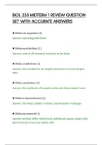 Iol 235 Midterm 1 Review Question&NewLine;Set With Accurate Answers&NewLine;
