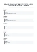 Biol 2401 Final Exam Frequently Tested Actual&NewLine;Questions With Correct Answers