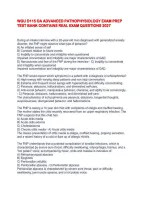 WGU D115 OA Advanced Pathophysiology Exam Prep Test Bank &vert; Practice Questions and Answers with Rationales &vert; 2027