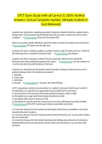 CPCT Exam Study with all Correct & 100&percnt; Verified Answers &vert;Actual Complete Update &vert;Already Graded A&plus; &lpar;Just Released&rpar;
