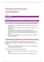 Samenvatting Rooms-Katholieke Godsdienst 1e jaar leerkracht lager onderwijs &lpar;semster 2&rpar;