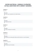 Nccer Electrical 1 Module 10 Updated&NewLine;Actual Questions With Correct Answers