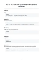 Nclex-Pn Expected Questions With Verified&NewLine;Answers