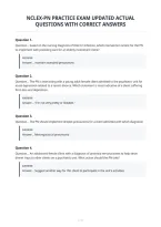Nclex-Pn Practice Exam Updated Actual&NewLine;Questions With Correct Answers