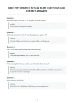 Nerc Test Updated Actual Exam Questions And&NewLine;Correct Answers