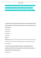 Nsg 3280 Exam 2 &lpar;Pathophysiology For Nurses I&rpar; Galen College &NewLine;Of Nursing Exam Newest Updated  Exam  2026 &ndash; 2027 Solved &NewLine;Questions & Answers Verified 100&percnt; Graded A&plus; &lpar;Latest Version&rpar; 