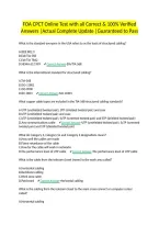 FOA CPCT Online Test with all Correct & 100&percnt; Verified Answers &vert;Actual Complete Update &vert;Guaranteed to Pass
