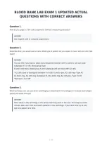 Blood Bank Lab Exam 1 Updated Actual&NewLine;Questions With Correct Answers&NewLine;