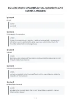 Bms 300 Exam 3 Updated Actual Questions And&NewLine;Correct Answers