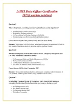 IAHSS Basic Officer Certification 2026&lbrack;Complete solution&rsqb;