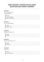 Bnsf Telecom 1 Updated Actual Exam&NewLine;Questions And Correct Answer