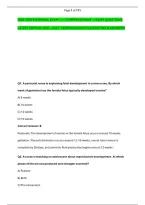 Nsg 3500 Maternal Exam 1&mdash; Comprehensive &mdash;Exam Questions  &NewLine;Latest Edition 2026 &ndash; 2027  Version Solved Questions & Answers