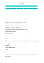 Ultrasound Physics&comma; Newest Updated  Exam  2026 &ndash; 2027 Solved &NewLine;Questions & Answers Verified 100&percnt; Graded A&plus; &lpar;Latest Version&rpar;