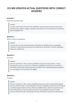 Ics 800 Updated Actual Questions With Correct&NewLine;Answers&NewLine;