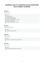 Business Law C713 Updated Actual Questions&NewLine;With Correct Answer