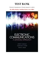 Test Bank for Electronic Communications&colon; A Systems Approach&comma; 1st edition by Jeffrey Beasley &comma; Jonathan Hymer&comma; Gary Miller&comma; Chapter 1-16  All Chapters