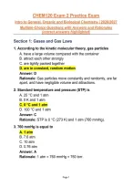 CHEM120 Exam 2 Practice Exam&NewLine;Intro to General&comma; Organic and Biological Chemistry 