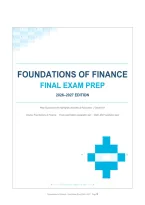Foundations of Finance Final Exam Prep 2026-2027 &vert; Questions & Answers with Rationales &vert; Graded A&plus; &vert; Instant Download